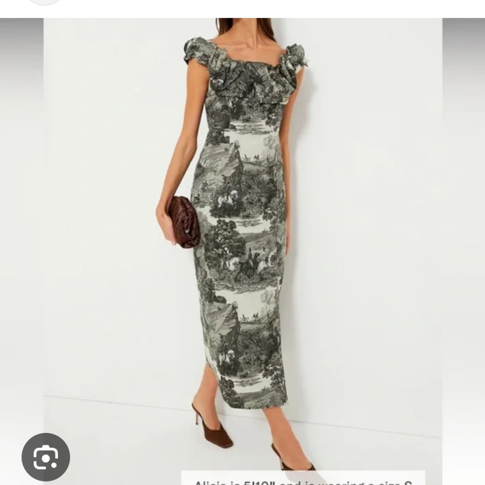 Tuckernuck Middleburg Toile Suze Dress In XS